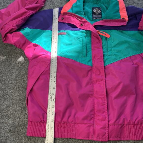 Vintage 90s Columbia Jacket Women’s XL Radial Sleeve Windbreaker Ski 100% Nylon - Picture 10 of 14